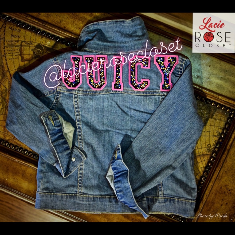 Custom bling jean jacket